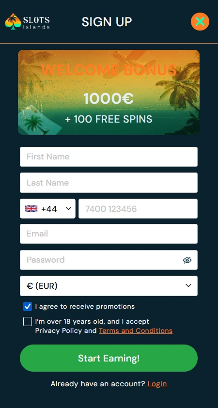 Registrierungsprozess